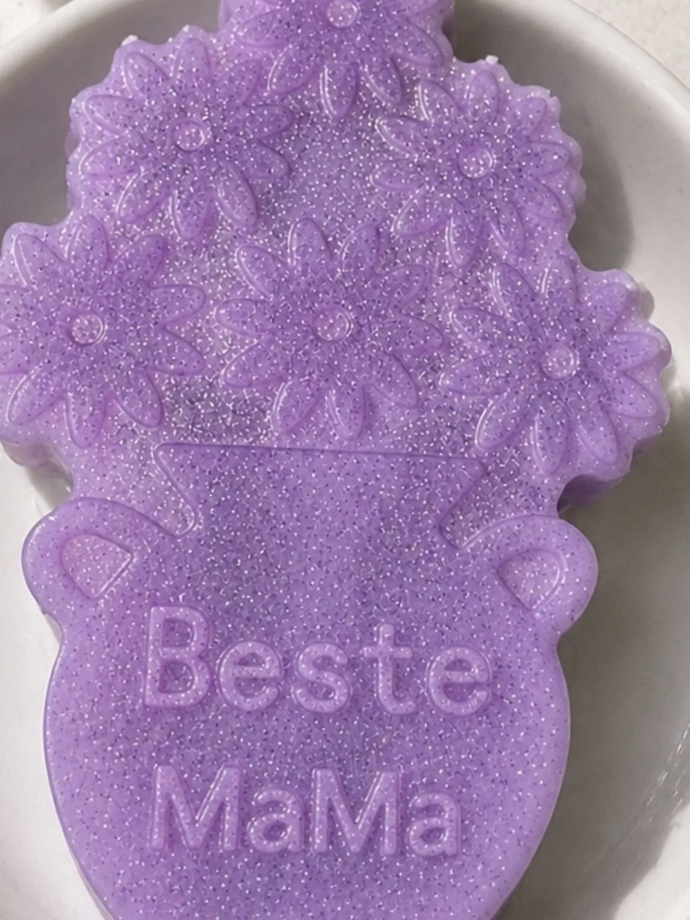 Lavender cherry SOAP best mama 4x3in donkey milk & vitamins with SHIMMER